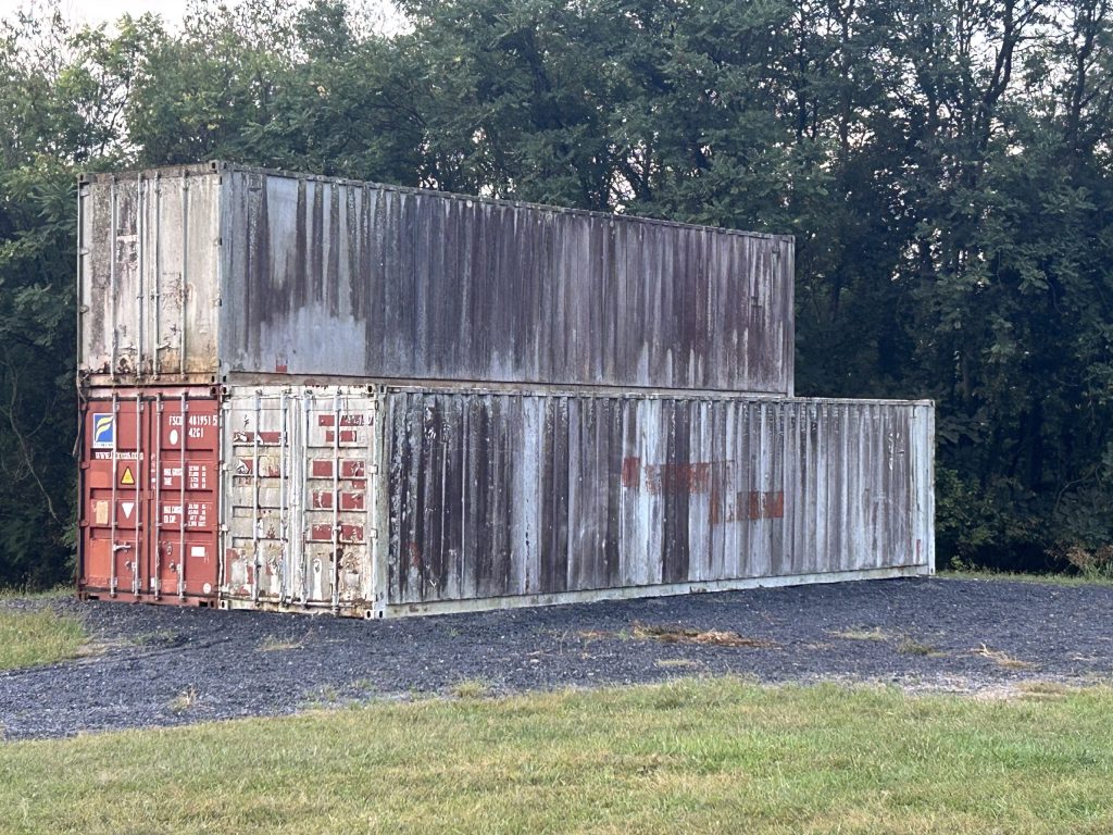 Structure to be used for firefighter training.